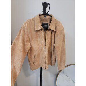 Vintage Excelled USA Brown Suede Leather Jacket Size Large